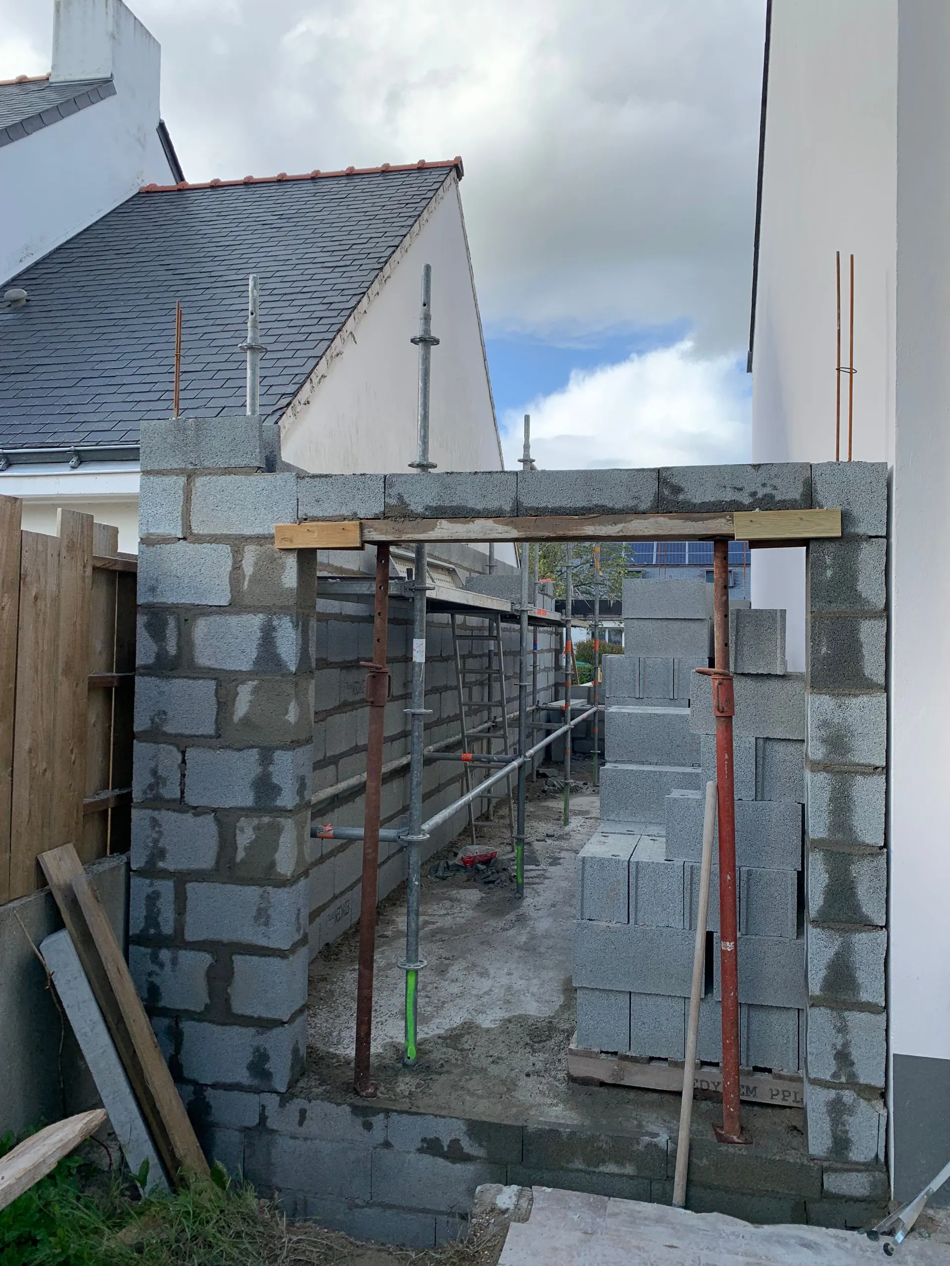 Finition ou progression de chantier TEMACO